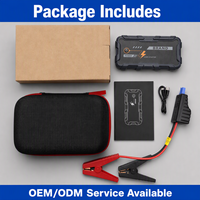 Démarreur de Voiture Portable d'Urgence 12V, Batterie de Secours Robuste 16000mAh, Crête 2000A, pour Sauvetage Automobile