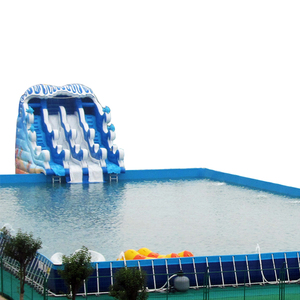 Piscine à cadre métallique piscine pour toboggan aquatique extérieur - Product Image 1