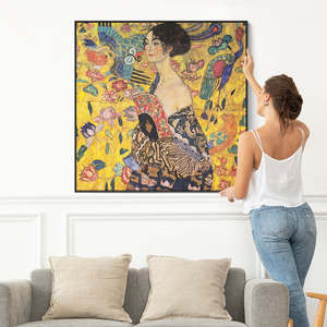100% peint à la main image personnalisée abstraite <span class=keywords><strong>toile</strong></span> mur Art <span class=keywords><strong>grand</strong></span> encadré à la main acrylique célèbre peinture à l'huile <span class=keywords><strong>Reproduction</strong></span> - Product Image 1