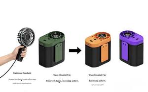 Mini Ventilador Portátil de 3 Velocidades con Luz LED de Alta Velocidad, Recargable por Tipo-C, Mini Ventilador de Cintura - Product Image 6