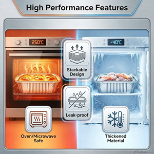 Moules à pâtisserie carrés jetables en aluminium avec couvercles transparents pour <span class=keywords><strong>brownie</strong></span>, tiramisu, gâteau - Product Image 2