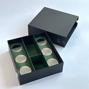 กล่องของขวัญแก้วใสทรงกลมแบบกำหนดเองสำหรับร้านขายยา กล่องของขวัญแบบลิ้นชักหนาสำหรับบรรจุภัณฑ์ดอกไม้แห้ง - Product Image 1