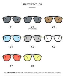 Nuovi Occhiali da Sole a Doppia Montatura con Lenti Cangianti, Stile Iron Man, Occhiali da Sole e Anti-Luce Blu per <span class=keywords><strong>Uomo</strong></span> - Product Image 5