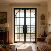 Fenêtres et portes en verre et acier inoxydable décoratives, étanches, au design moderne français, à prix raisonnable et avec surface finie.