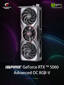 Nueva Tarjeta Gráfica para Juegos COLORFUL IGame GeForce RTX 5060 Advanced OC de 8GB, GPU RTX 5060 8G para Juegos, Blanca, para PC de Escritorio, 2025 - Product Image 2