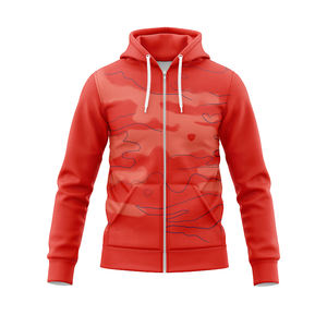 Qualité supérieure, prix d'usine, 100% polyester, impression numérique, respirant, séchage rapide, fermeture éclair intégrale, personnalisé pour l'entraînement sportif en ligue - Product Image 3