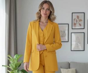 Fashion Women Three Piece Suit <b>Set</b> Slim Fit Blazer Vest and Pants <b>Office</b> Wear Elegant Corporate Business Outfit for Professional - Product Image 1