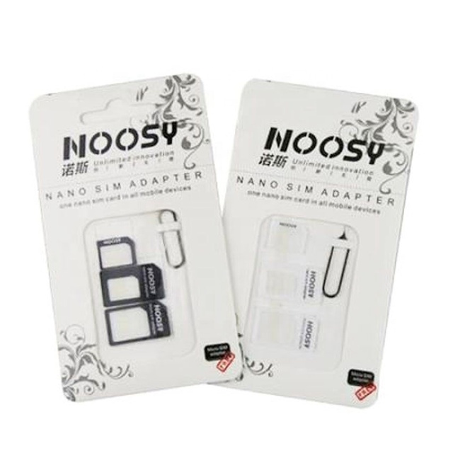 4 in 1 Nano SIM Card Micro Sim Adapters Standard SIM Card Adapter Eject Pin for iPhone X XS Max XR 7 8 6 6S 5S Mobile Phones