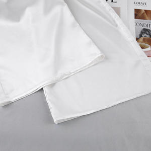 Vêtements de nuit d'été décontractés-Top à <span class=keywords><strong>manches</strong></span> <span class=keywords><strong>longues</strong></span> blanc-Pantalons amples pour femmes-Pyjamas à plumes pour femmes-Ensemble 2 pièces - Product Image 3