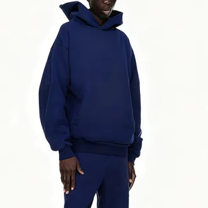 Sweat à capuche Streetwear personnalisé Pull-over surdimensionné en coton épais Sweat-shirt polaire unisexe Livraison directe OEM Fabricant de vêtements - Product Image 6