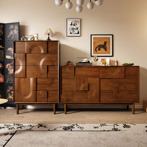 Meuble vintage en bois massif <span class=keywords><strong>de</strong></span> style américain, <span class=keywords><strong>coffre</strong></span> <span class=keywords><strong>de</strong></span> <span class=keywords><strong>rangement</strong></span> pour chambre à coucher <span class=keywords><strong>avec</strong></span> 5 tiroirs Meuble latéral <span class=keywords><strong>de</strong></span> <span class=keywords><strong>canapé</strong></span> <span class=keywords><strong>de</strong></span> salon nordique <span class=keywords><strong>avec</strong></span> <span class=keywords><strong>rangement</strong></span> - Product Image 1