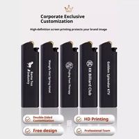 Briquet moderne en métal et silicone avec meule, logo personnalisé, publicitaire, finition givrée, flamme nue, lettrage pour hôtel