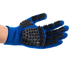 Gants de toilettage pour animaux de compagnie Commander, en caoutchouc, anti-rayures, pour enlever les poils, pour chiens et chats, bain, massage, outil de toilettage - Product Image 3
