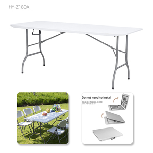 Plastic Folding Tables Chairs Wholesale Custom 6ft 8ft Plastic Leg Folding Picnic Table Chairs For Events Banquet