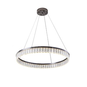 โคมไฟระย้าเพดานดีไซน์หรูหราทันสมัย ตกแต่งบ้าน ห้องครัว ห้องรับประทานอาหาร โคมไฟคริสตัลรูปทรงคลื่นสีดำ - Product Image 4