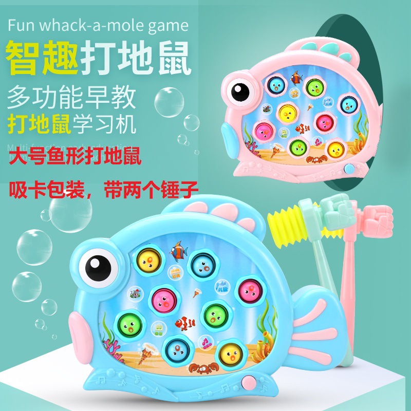 Whack-a-mole con forma de pez