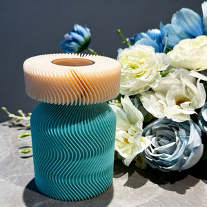 Jardinière hydroponique créative pour bureau, vase imprimé en 3D PLA FDM avec couleur et taille personnalisées pour la décoration de jardin intérieur/extérieur - Product Image 1