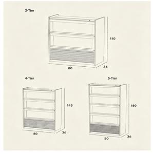 Mueble de Almacenamiento de Lujo para Sala de Estar, Estilo Medieval, de Madera Sólida, con Puertas de Vidrio, Estantes Ajustables y Protección Contra el Polvo - Product Image 6