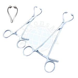 NABSONS MED Pince à réduction osseuse à embout sphérique en acier inoxydable, instrument chirurgical orthopédique, pince manuelle de maintien de plaques osseuses - Product Image 1