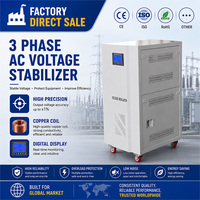 Régulateur de tension stabilisateur de courant alternatif (SVC) triphasé 45 KVA pour servomoteur, entrée cuivre 320-480V, sortie 400V 220V, protection, meilleure qualité