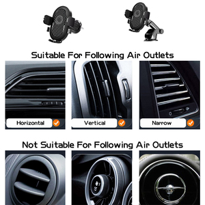 360Degree Rotation ABS Silicone Foam Phone Holder Car Mount Press-Type Car Air Outlet Mobile Holder - Product Image 4