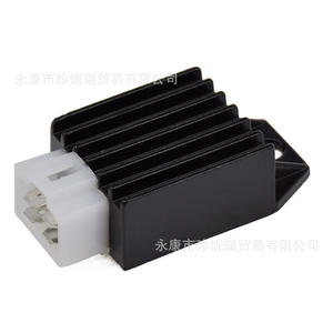 Redresseur demi-onde Zhen Nirui 12V 4 broches pour moto tout-terrain GY6 50 70 125CC, pièce de rechange en aluminium noir - Product Image 3