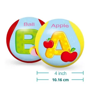 Jouet pour bébé en peluche en forme de cloche de lapin de 4 pouces, boule en <span class=keywords><strong>coton</strong></span>, universel intérieur/extérieur, apaisant, à saisir, silencieux, unisexe, sac en filet - Product Image 1