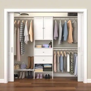 Garde-robe moderne en forme de <span class=keywords><strong>u</strong></span> avec miroir lumineux - Product Image 3