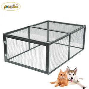 Gabbia <span class=keywords><strong>per</strong></span> <span class=keywords><strong>Cani</strong></span>, <span class=keywords><strong>Gatti</strong></span> <span class=keywords><strong>e</strong></span> Conigli a Doppia Porta in Ferro Massiccio, Cuccia Classica, <span class=keywords><strong>Recinto</strong></span> <span class=keywords><strong>per</strong></span> Animali da Esterno - Product Image 1