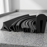 Bande d'étanchéité en caoutchouc EPDM de qualité industrielle en forme de U |   Bande de finition résistante aux intempéries pour portes de voiture, verre et tôles métalliques