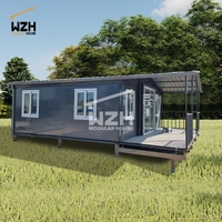Maison conteneur préfabriquée pliable en acier de bonne qualité, facile à assembler, modulaire et portable, pour logements d'appoint extérieurs