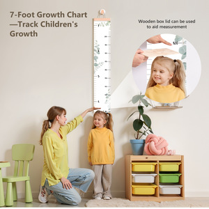 Règle de mesure murale en bois pour la croissance des bébés de 4 à 6 ans, vente chaude transfrontalière - Product Image 2