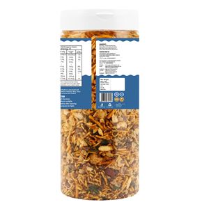 Mélange de pois verts et de millet Peri Peri, collation saine croustillante, riche en fibres, épicée, Namkeen, prête à manger, végétalienne, collation légère et énergétique - Product Image 3