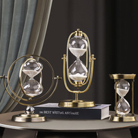 Nordic Creative Metal Sanduhr Licht Luxus Dekoration Büro Bücherregal Handwerk Sanduhr Timer Sandglas
