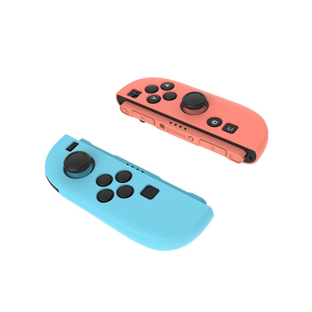 Bleu à gauche, orange à droite