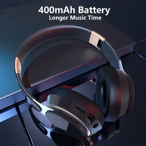 07S Inalámbrico RGB Plegable Ajustable Estéreo Gaming Auriculares + TF Play + 3,5mm AUX 3 Modos HIFI Heavy Bass Computer - Product Image 3