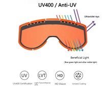 Masques de ski coupe-vent en TPU avec logo personnalisé pour adultes, masques de ski d'extérieur, double anti-buée, anti-UV, lunettes de snowboard, vente en gros de masques