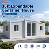 Maison Modulaire Moderne de 15 pieds Facile à Construire, Extensible, Préfabriquée en Conteneur, Entièrement Meublée, Petite Maison – Vente en Gros