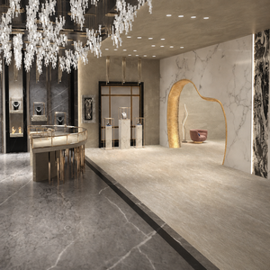 Agencement de magasin de bijoux et montres de luxe : personnalisation complète de la pièce, vitrine en verre, présentoir à bijoux, décoration de magasin - Product Image 4