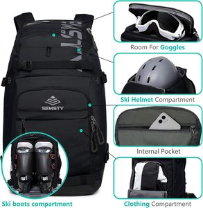 Promotion Ski Snowboard <b>Backpack</b> Excellent Quality for <b>Women</b> Men With Hanging Board <b>Large</b> Capacity Snowshoe Bag Outdoor Ski Bag - Product Image 3