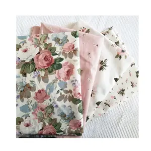 comfortable cotton literary and pastoral style printed fabric Children's clothing dress suspender skirt printed fabric