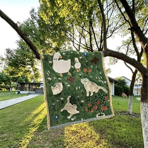 Couverture de canapé rectangulaire de luxe épaisse, jeté de sieste, tapis de <span class=keywords><strong>camping</strong></span> extérieur, tapis de coffre, tapisserie toutes saisons - Product Image 2
