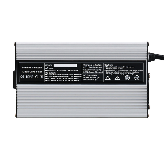 Lithium Ion Battery Charger 12.6V 29.4V 42V 54.6V 67.2V 84V 22A 10A 20A for Li-ion 24V 36V 48V 60V 72V Lift Trucks Motorcycle
