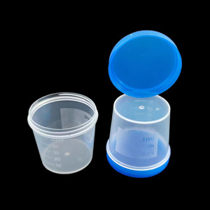 Vaso de Recolección de Orina Transparente con Tapa de Rosca Tianhong de 50 ml para Uso en Laboratorios Médicos - Product Image 1