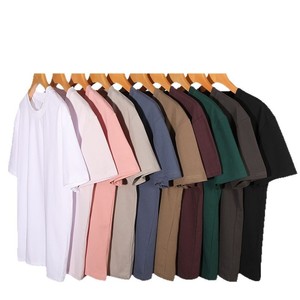 Grand Lancement T-shirt en Coton Sorona Cool-Touch 260g Col Rond Unisexe Printemps/Été Couleur Unie Coupe Ample Décontracté Vierge - Product Image 5