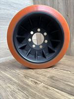 Roue d'entraînement antidérapante en polyuréthane massif HELI CQD20 343x114 mm avec fil d'acier pour entrepôt frigorifique et sols glacés
