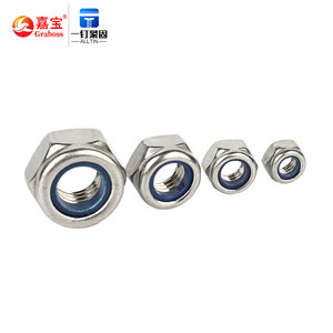 Chốt Nhà Máy Bán Trực Tiếp Đai Ốc Mặt Bích Lục Giác Tự Khóa Bằng Thép Không Gỉ <span class=keywords><strong>304</strong></span> Đai Ốc Khóa Nylon Lục Giác DIN982 - Product Image 2