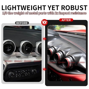 Pièces automobiles intérieures de qualité exceptionnelle en fibre de carbone sèche, style OEM, pour climatisation automobile Ferrari F12 - Product Image 3