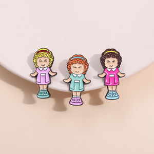 Gran oferta, alfileres de solapa suaves de dibujos animados personalizados, stock a granel de bonitos alfileres de esmalte de personajes de Anime, artesanías de Metal en Stock - Product Image 5