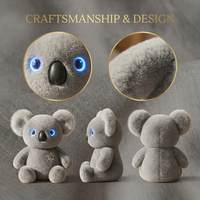 Peluche interactive en polyester doux Koala ChatGPT, avec LED à expression changeante, pour la navigation des données cloud, personnalisable, Cuteyeah AL153